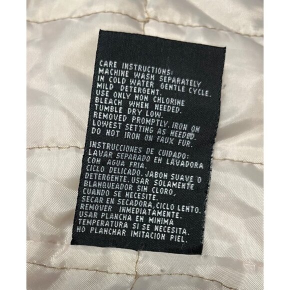 VTG-Y2K-Static Womens XL Beige Corduroy Coat Faux Fur Collar & Cuffs Penny lane - Picture 5 of 16